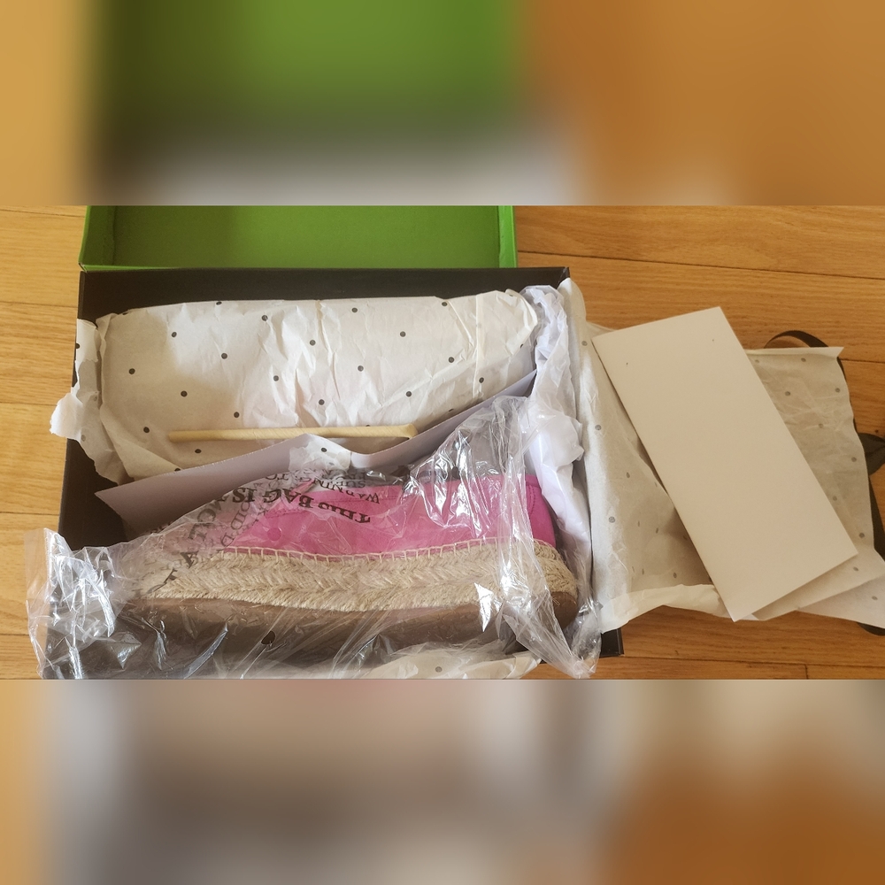 Kate Spade Pink Espadrille Loafers size 10 - Picture 3 of 6